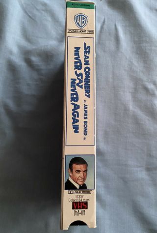 Never Say Never Again RARE Warner Home Video 1987 VHS 2