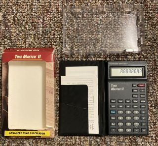 Calculated Industries Time Master Ii Scientific Calculator Box And Case Rare