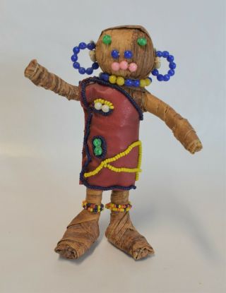 Vintage Native American Indian Corn Husk Childs Doll