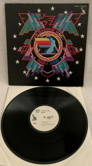 Hawkwind " In Search Of Space " Ultra - Rare Japan 1st Pressing Wlp Promoi