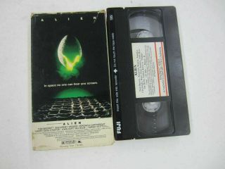 Alien Vhs Sigourney Weaver 1980 Magnetic Video Release Rare Oop