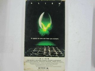 ALIEN VHS Sigourney Weaver 1980 Magnetic Video Release Rare OOP 2