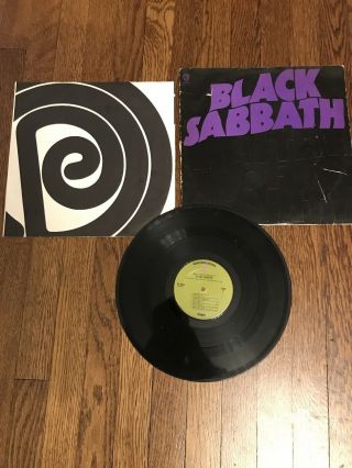 Black Sabbath Master Of Reality Lp Warner Bros.  Green Label Bs 2562 Rare Swirl
