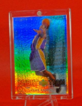 Ud Reserve Flight Team Gold Kobe Bryant Rare Rainbow Holo Foil Insert Lakers Hof