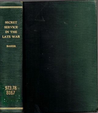 Rare 1874 Secret Service In Civil War Illustrated General Lafayette C.  Baker Usa