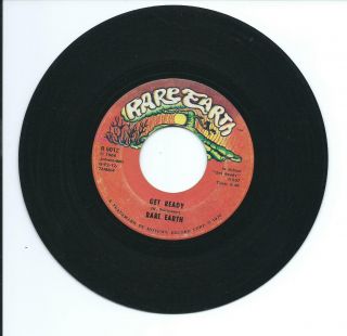 1970 Rare Earth " Get Ready " 45rpm 7 "