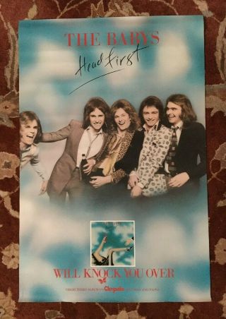The Babys Head First Rare Promotional Poster From 1979 John Waite