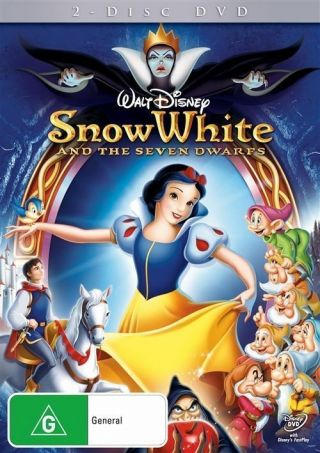 Snow White And The Seven Dwarfs – 2 Dvd Set,  Walt Disney,  Rare Played Once