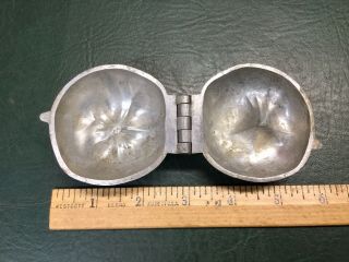 Antique Brevete Sgdg Pewter Chocolate Ice Cream Marzipan Mould Mold Fruit