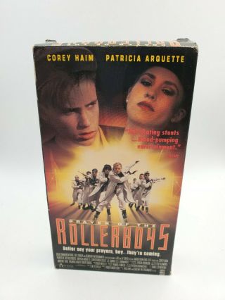 Prayer Of The Rollerboys Vhs Action 1991 Corey Haim Rare Red Variant