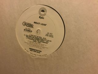 Meat Loaf Bat Out Of Hell 1978 Promo Lp Sampler Long & Short Versions Rare Nm