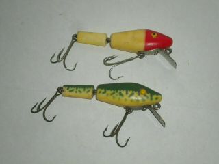 Vintage L&s Bass Master 15 & Bass Master 150 Fishing Lures - Opaque Eyes
