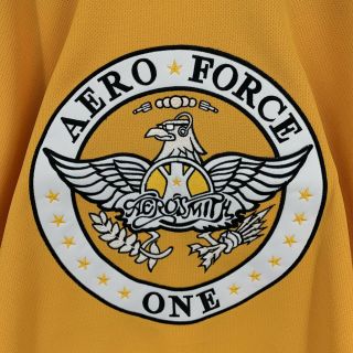 Rare Vintage Aerosmith Aero Force One Tour Hockey Jersey M Concert Band 3