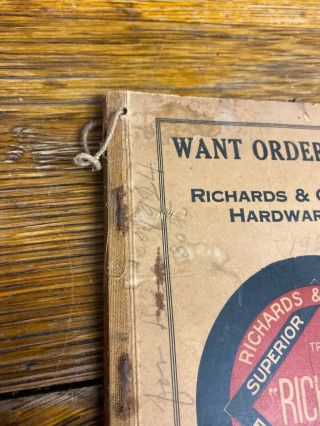 Antique Richards & Conover Hardware Kansas City Oklahoma Want Order Book 1924 2