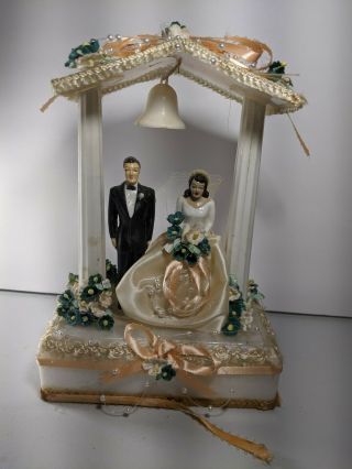 Wedding Cake Topper 1940s Or 50s Bride & Groom Vintage
