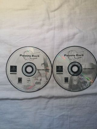 Parasite Eve 2 Playstation Ps1 Discs Only Both Discs Rare
