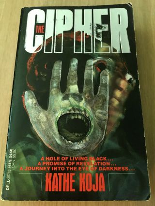 Cipher By Kathe Koja Rare Oop First Edition Paperback Book Paperbacks From Hell