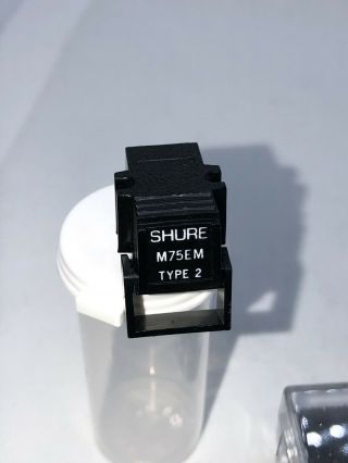 Rare Vintage Shure M75em Phono Cartridge W/ Replacement Stylus.