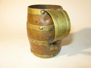 Antique Copper and Brass Tankard Drinking Cup 3