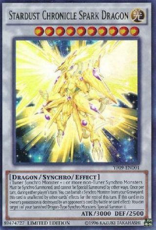 Stardust Chronicle Spark Dragon - Yf09 - En001 - Ultra Rare Limited