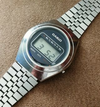 Vintage Casio Casiotron R - 15 Stainless Steel Quartz Watch Japan From 1976 Rare