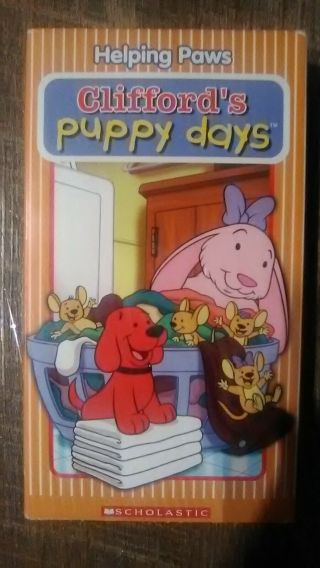 Clifford Puppy Days Helping Paws (vhs - 2004) Euc Pbs Kids Combship Buy3get1 Rare