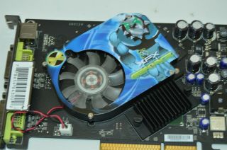 XFX NVIDIA GeForce 7600GT 7600 GT 580M 256MB DDR3 AGP DVI Graphics Card Rare 2