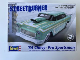 Revell Street Burner ‘55 Chevy Pro Sportsman Model - Partially Assembled,  S699k