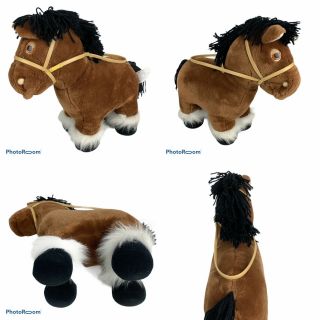 Vintage 1984 Cabbage Patch Kids Show Pony Plush Brown Horse W Harness