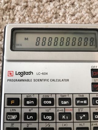 Logitech LC - 604 vintage programmable scientific calculator.  Very rare Taiwan 2