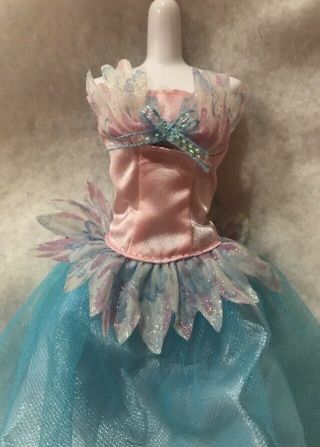 Barbie Doll Fantasy Tales Odette And The Swan Lake Pink Blue Dress Replacement
