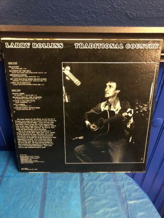 Larry Rollins Traditional Country Lp Rare Signed Indiana Vinyls Record 3