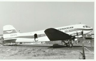 Fine And Very Rare Photograph Of A Dakota Of Mozambique Airline Interocean