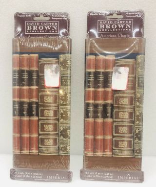 2 Prepasted Wallpaper Borders David Carter Brown - Antique/vintage Books -