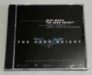The Dark Knight Fyc Cd Rare Promo Hans Zimmer James Newton Howard