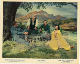 Gene Kelly,  Cyd Charisse & Van Johnson In Brigadoon Rare Foh Photo 7