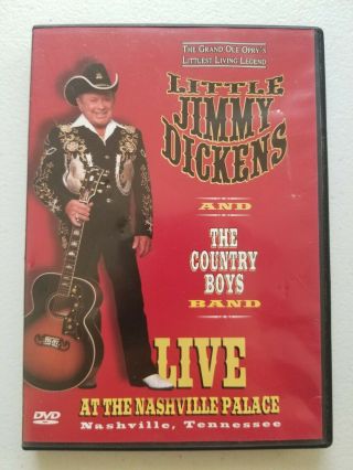 Little Jimmy Dickens Live At The Nashville Palace Concert Dvd 2002 Rare Country