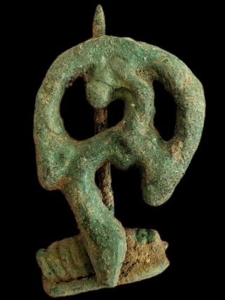 Ancient Roman Bronze Fibula Brooch - 200 - 400 Ad (14)