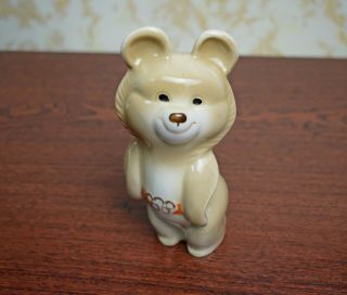 Soviet Olympic Bear Misha Porcelain Figurine 1980 Moscow 2