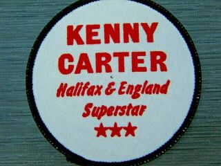 Rare Kenny Carter Speedway Cloth Patch Badge - Halifax England Superstar 1970 