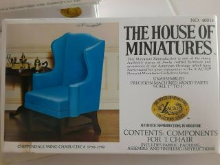 The House Of Miniatures No.  40016 Components For Chippendale Chair.