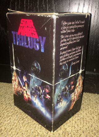 Star Wars Trilogy 3 - Tape Set (vhs,  1988) Rare
