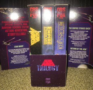 Star Wars Trilogy 3 - Tape Set (VHS,  1988) RARE 2