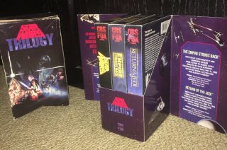 Star Wars Trilogy 3 - Tape Set (VHS,  1988) RARE 3