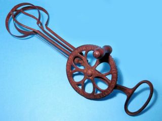 EXTREMELY RARE ANTIQUE VINTAGE 1800’s.  DOVER USA EGG BEATER 2