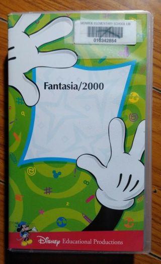Disney Educational Productions Fantasia 2000 Vhs Tape Rare