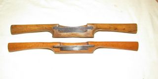 2 Antique Wooden Spokeshave Tool Spoke Shave Woodworking Tool Old Tools