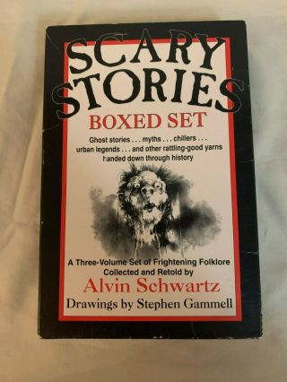 Scary Stories To Tell In The Dark,  Rare Box Set,  3 Volume