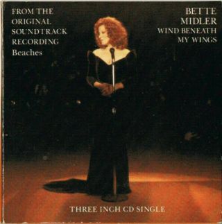 Rare 3 " Cd Single - Bette Midler - Wind Beneath My Wings