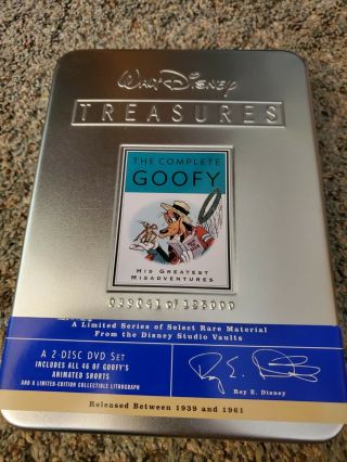 Walt Disney Treasures The Complete Goofy (dvd,  2002,  2 - Disc Set) Rare Oop 39041